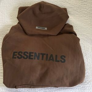 Essentials brown hoodie
